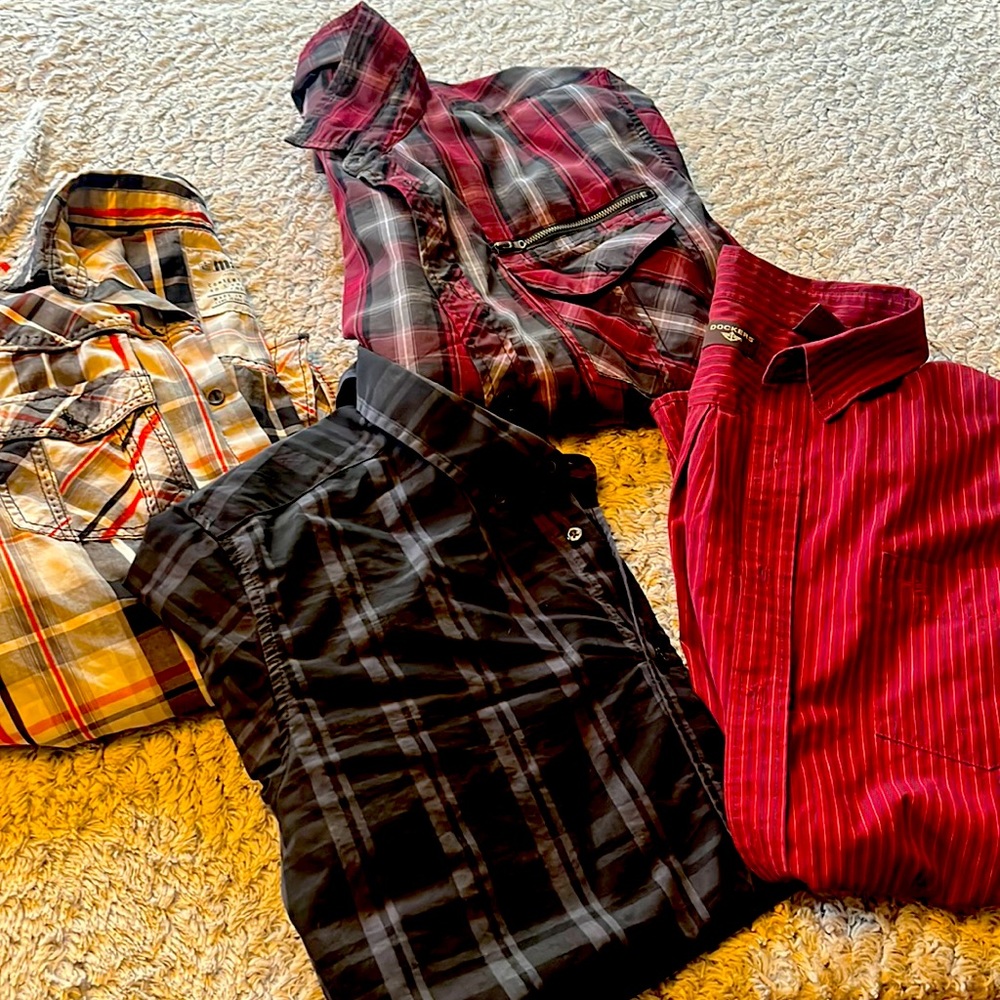 4 men shirts size xl